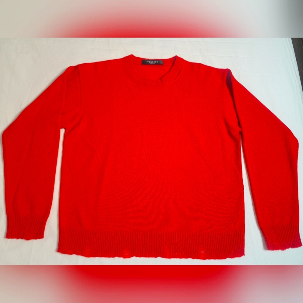 Varsace Wool Sweater in Red